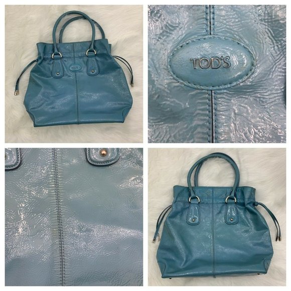 Tod's Vertical Restyled D-Bag Patent Leather Purse - Picture 2 of 16